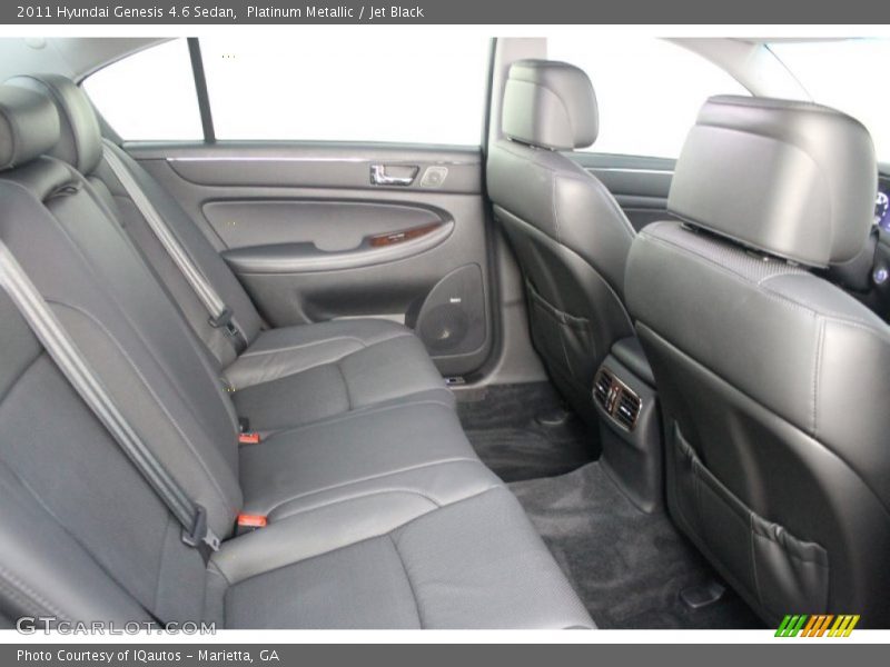 Platinum Metallic / Jet Black 2011 Hyundai Genesis 4.6 Sedan