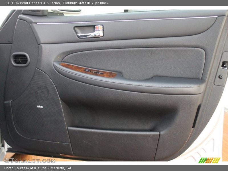 Platinum Metallic / Jet Black 2011 Hyundai Genesis 4.6 Sedan