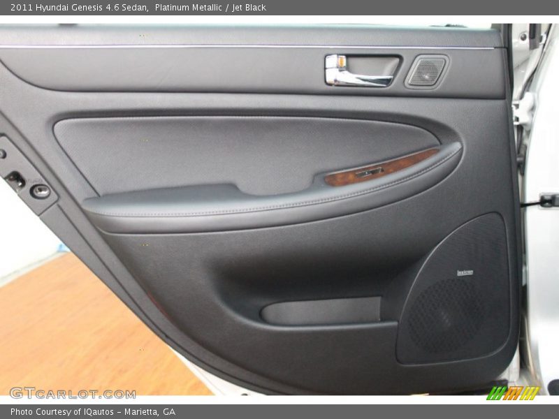 Platinum Metallic / Jet Black 2011 Hyundai Genesis 4.6 Sedan
