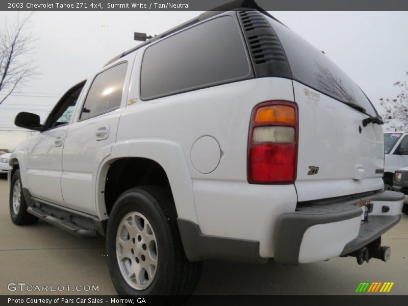 Summit White / Tan/Neutral 2003 Chevrolet Tahoe Z71 4x4