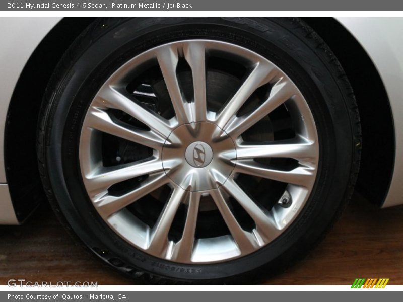 Platinum Metallic / Jet Black 2011 Hyundai Genesis 4.6 Sedan