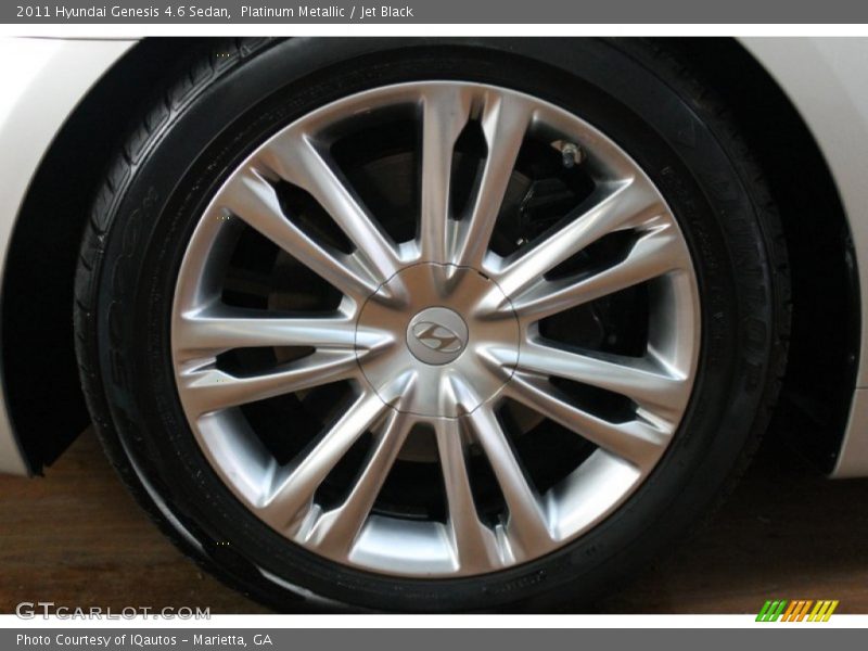 Platinum Metallic / Jet Black 2011 Hyundai Genesis 4.6 Sedan
