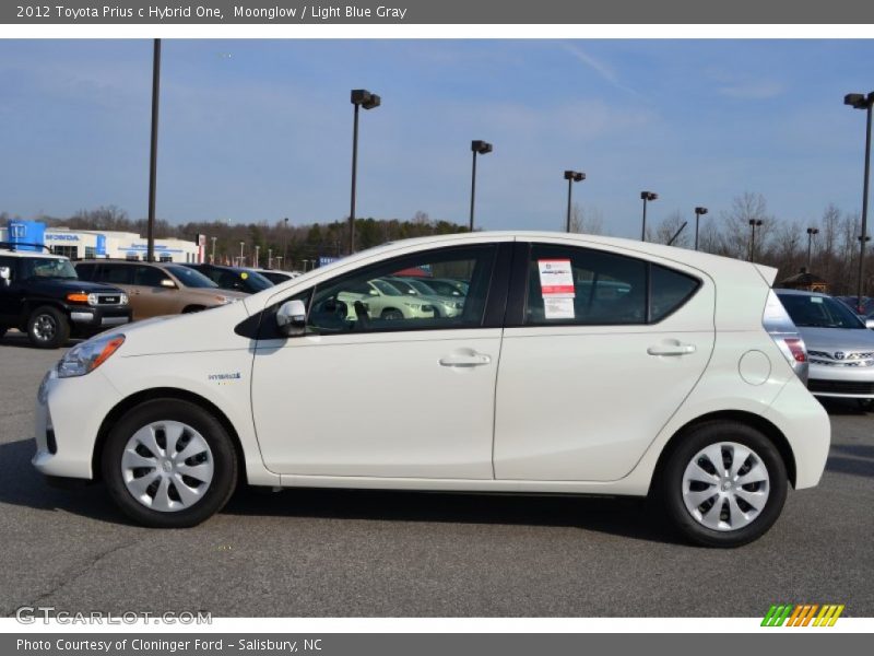 Moonglow / Light Blue Gray 2012 Toyota Prius c Hybrid One