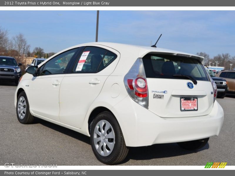 Moonglow / Light Blue Gray 2012 Toyota Prius c Hybrid One