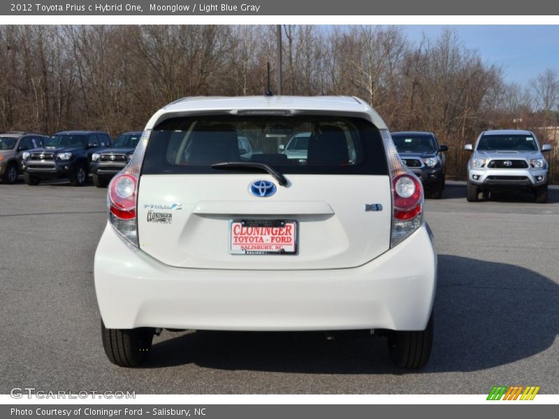 Moonglow / Light Blue Gray 2012 Toyota Prius c Hybrid One