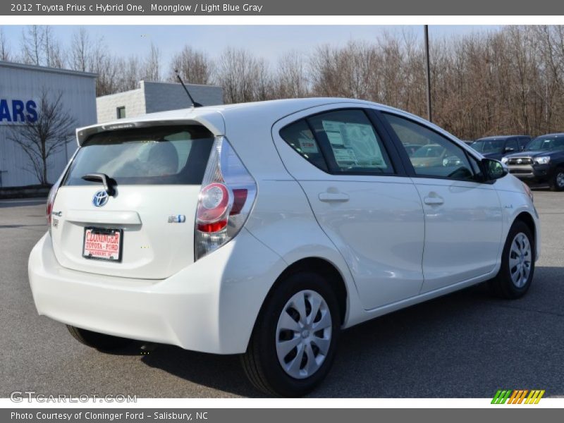 Moonglow / Light Blue Gray 2012 Toyota Prius c Hybrid One