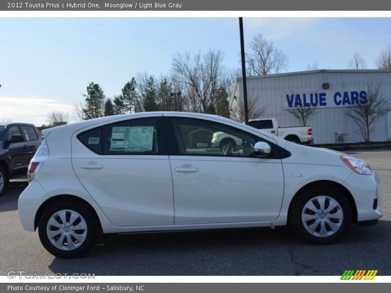 Moonglow / Light Blue Gray 2012 Toyota Prius c Hybrid One