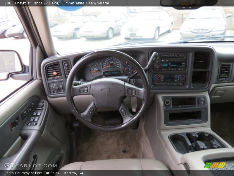 Summit White / Tan/Neutral 2003 Chevrolet Tahoe Z71 4x4