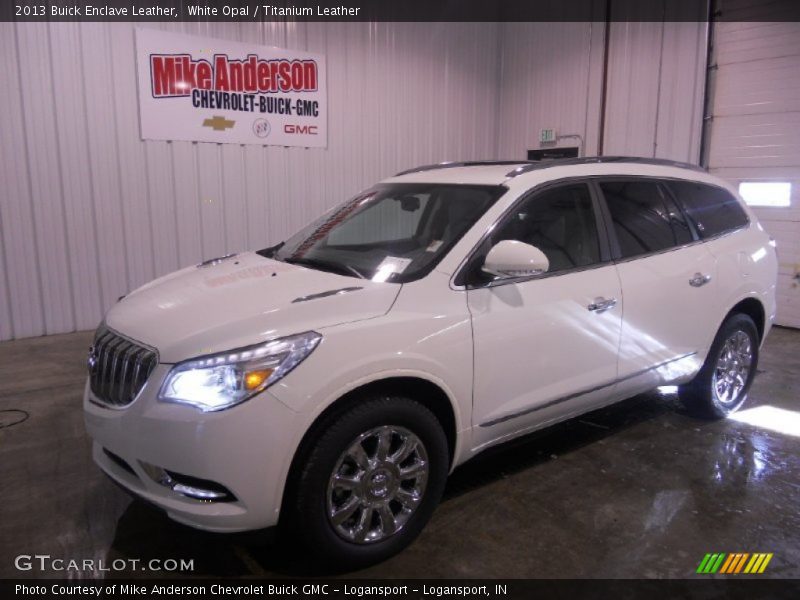 White Opal / Titanium Leather 2013 Buick Enclave Leather