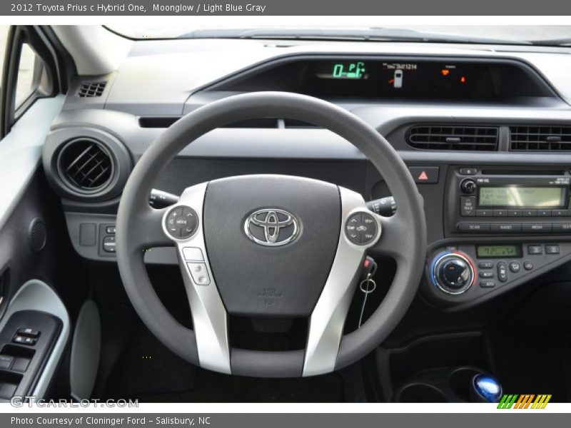 Moonglow / Light Blue Gray 2012 Toyota Prius c Hybrid One