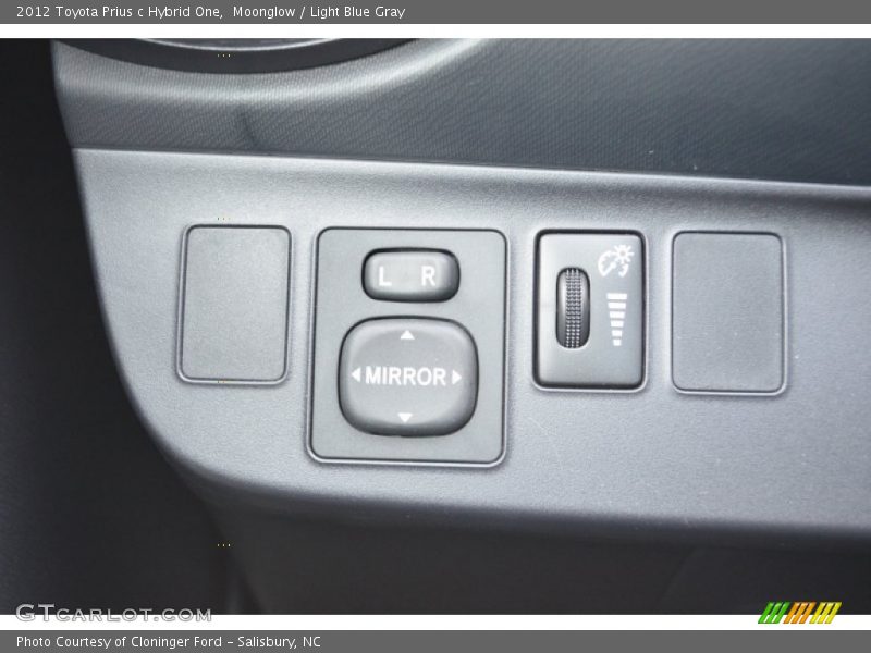 Moonglow / Light Blue Gray 2012 Toyota Prius c Hybrid One