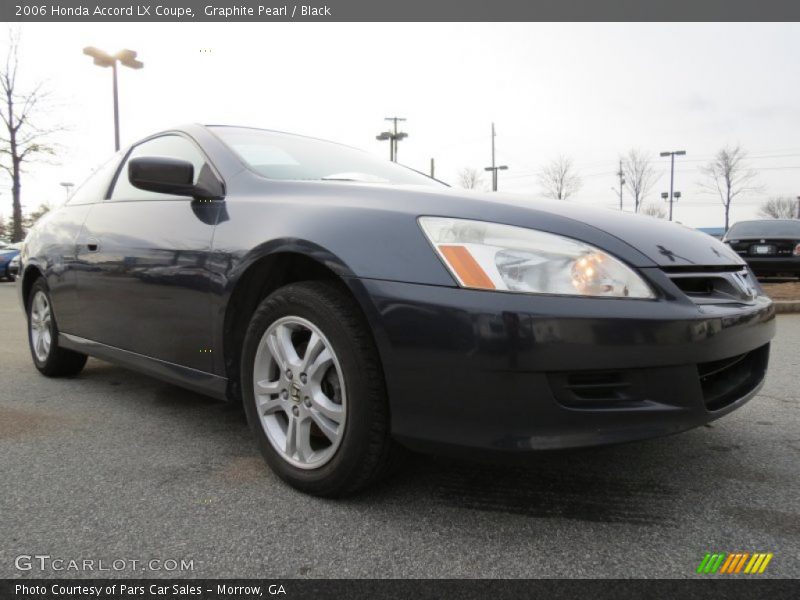 Graphite Pearl / Black 2006 Honda Accord LX Coupe