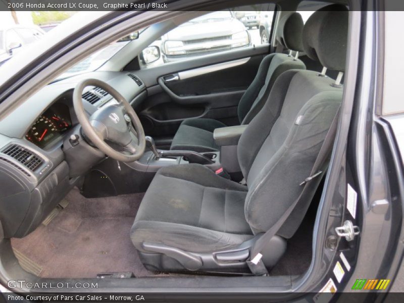 Graphite Pearl / Black 2006 Honda Accord LX Coupe