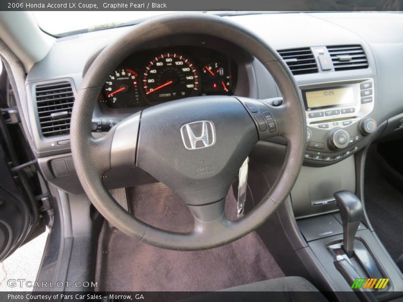 Graphite Pearl / Black 2006 Honda Accord LX Coupe