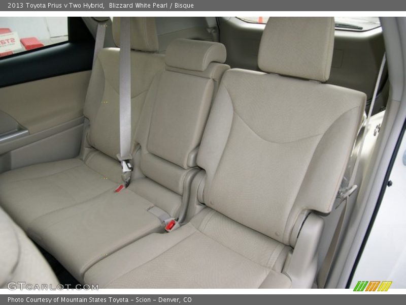 Blizzard White Pearl / Bisque 2013 Toyota Prius v Two Hybrid
