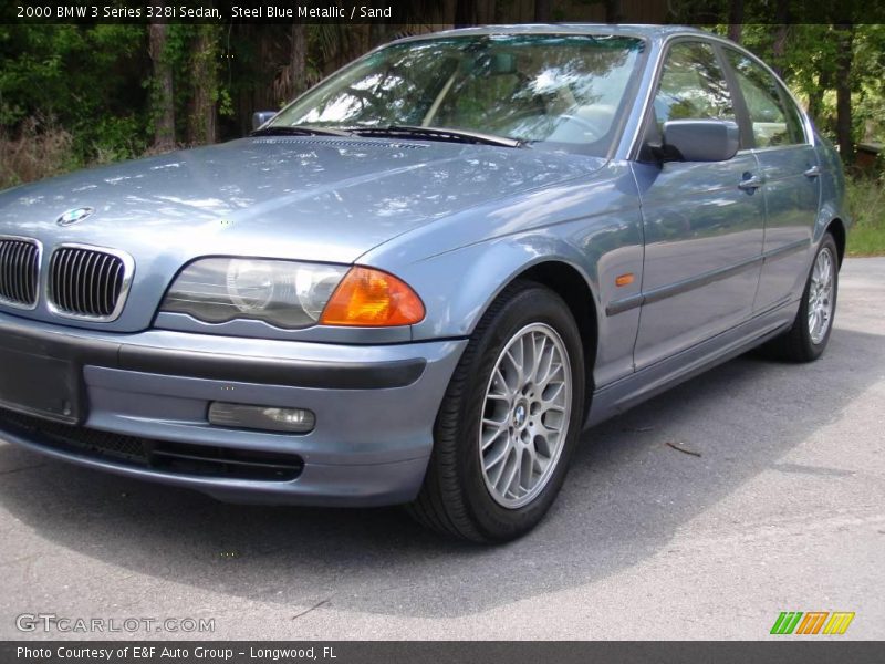 Steel Blue Metallic / Sand 2000 BMW 3 Series 328i Sedan