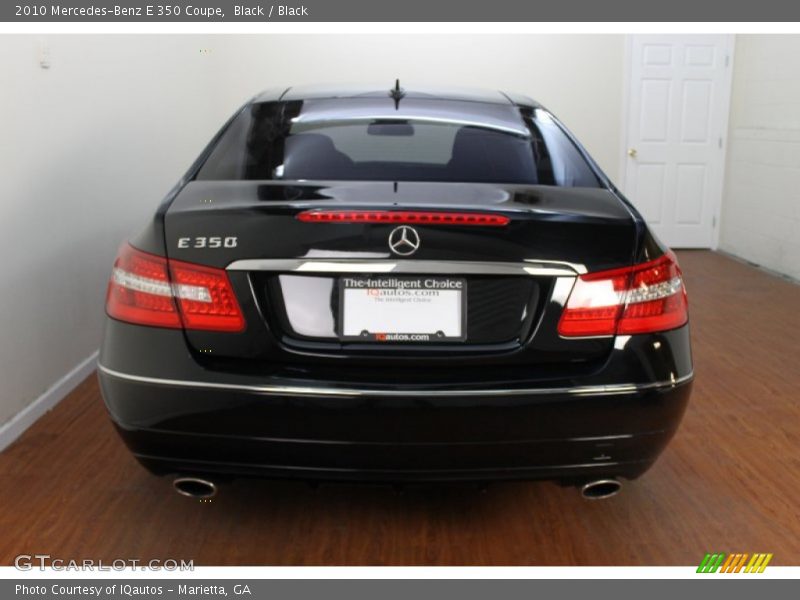 Black / Black 2010 Mercedes-Benz E 350 Coupe