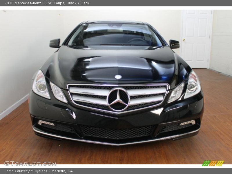 Black / Black 2010 Mercedes-Benz E 350 Coupe