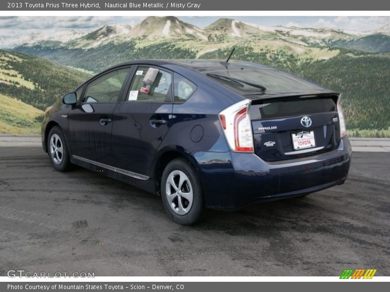 Nautical Blue Metallic / Misty Gray 2013 Toyota Prius Three Hybrid