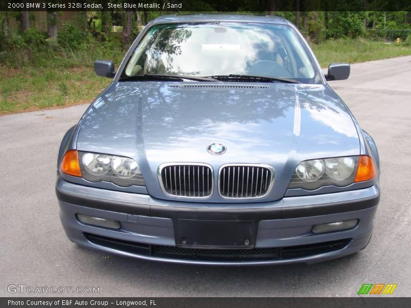 Steel Blue Metallic / Sand 2000 BMW 3 Series 328i Sedan