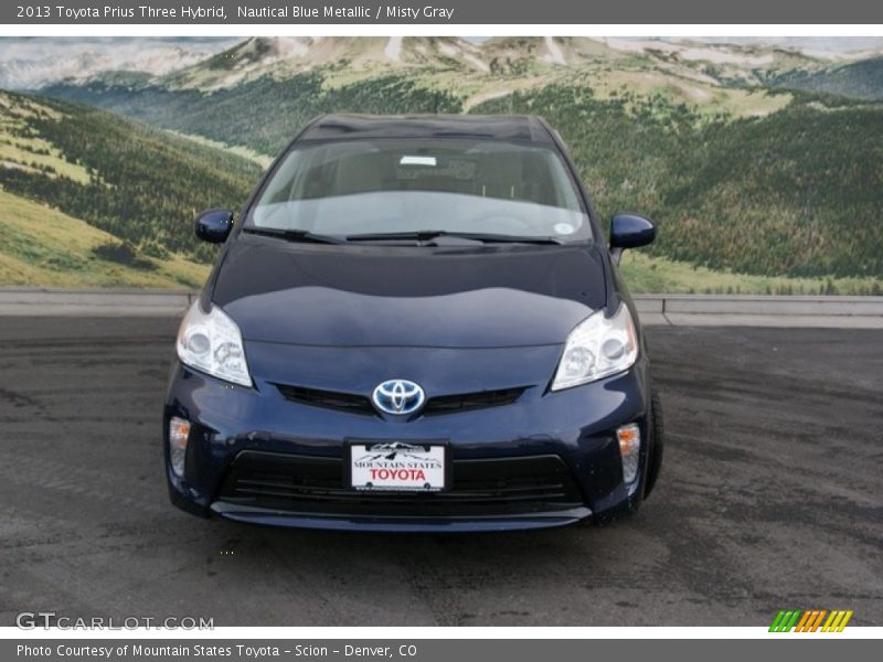 Nautical Blue Metallic / Misty Gray 2013 Toyota Prius Three Hybrid