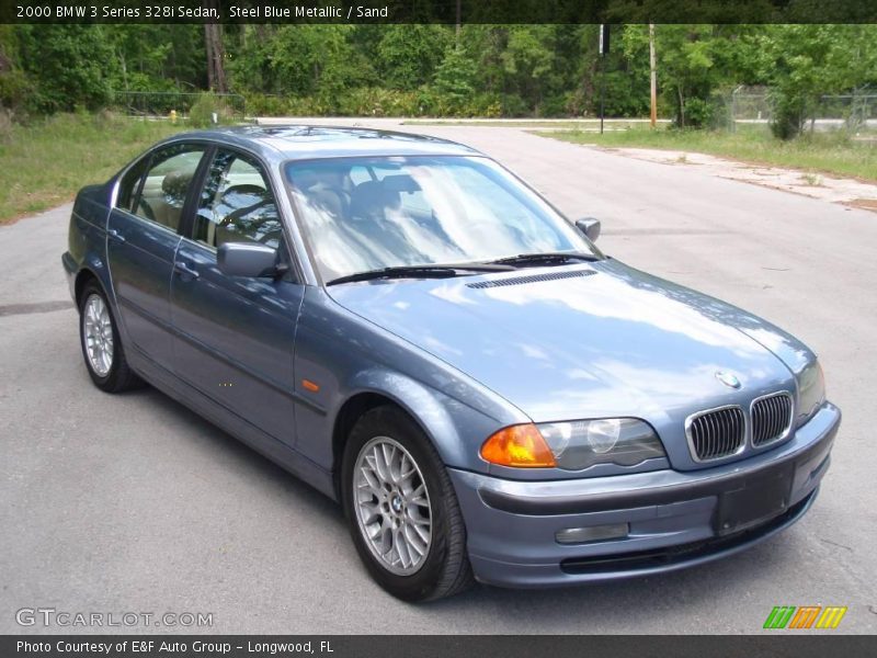 Steel Blue Metallic / Sand 2000 BMW 3 Series 328i Sedan