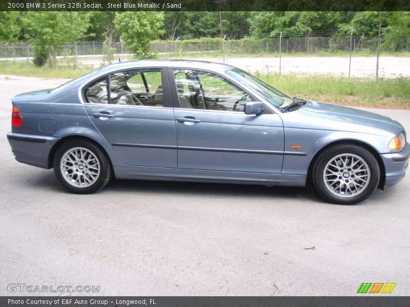 Steel Blue Metallic / Sand 2000 BMW 3 Series 328i Sedan