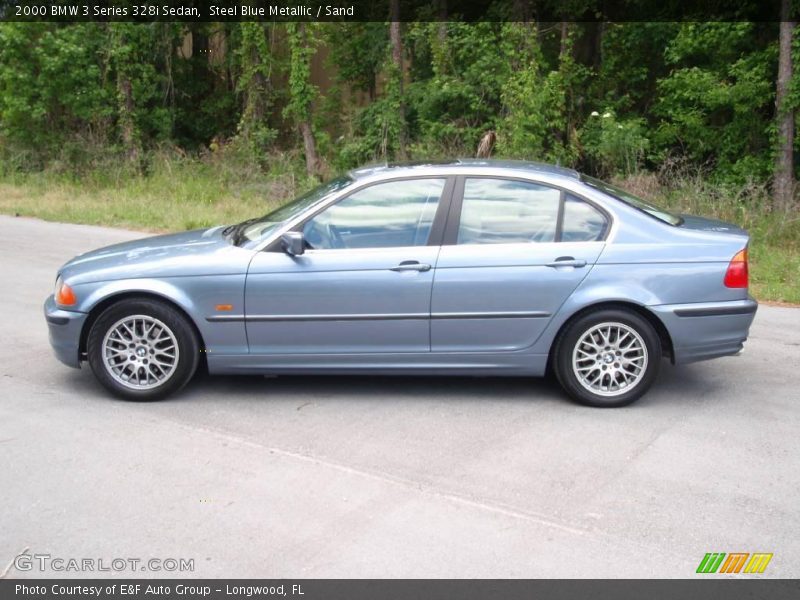 Steel Blue Metallic / Sand 2000 BMW 3 Series 328i Sedan