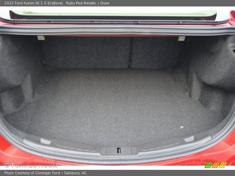  2013 Fusion SE 2.0 EcoBoost Trunk