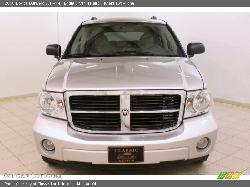 Bright Silver Metallic / Khaki Two-Tone 2008 Dodge Durango SLT 4x4