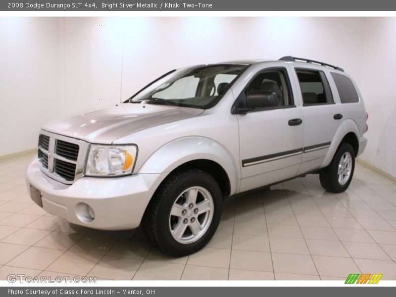 Bright Silver Metallic / Khaki Two-Tone 2008 Dodge Durango SLT 4x4