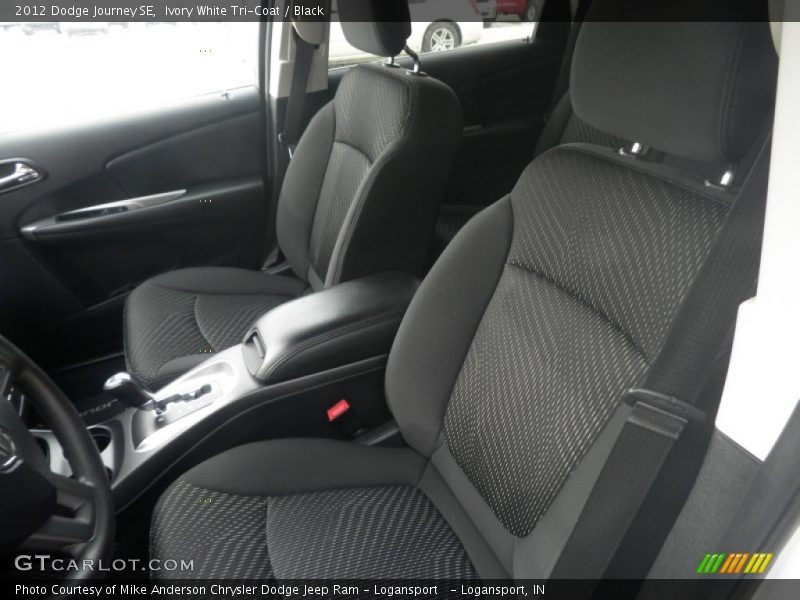 Ivory White Tri-Coat / Black 2012 Dodge Journey SE