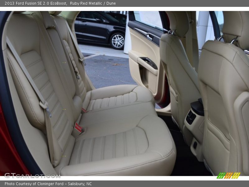 Rear Seat of 2013 Fusion SE 2.0 EcoBoost