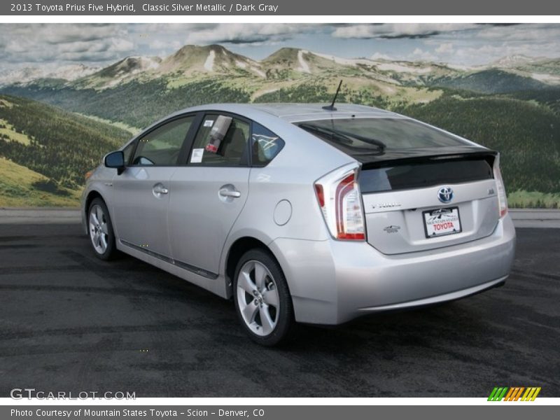 Classic Silver Metallic / Dark Gray 2013 Toyota Prius Five Hybrid
