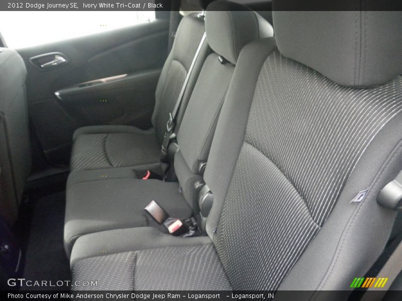 Ivory White Tri-Coat / Black 2012 Dodge Journey SE