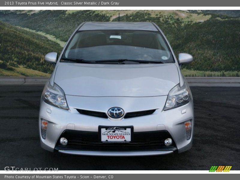 Classic Silver Metallic / Dark Gray 2013 Toyota Prius Five Hybrid