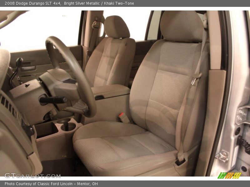Bright Silver Metallic / Khaki Two-Tone 2008 Dodge Durango SLT 4x4