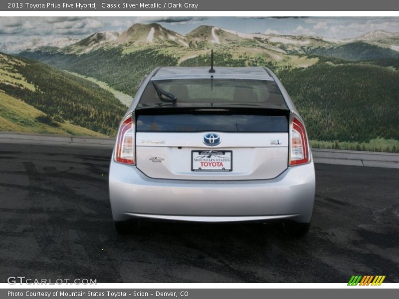 Classic Silver Metallic / Dark Gray 2013 Toyota Prius Five Hybrid