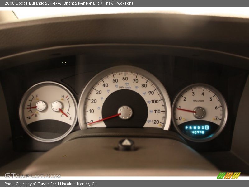 Bright Silver Metallic / Khaki Two-Tone 2008 Dodge Durango SLT 4x4