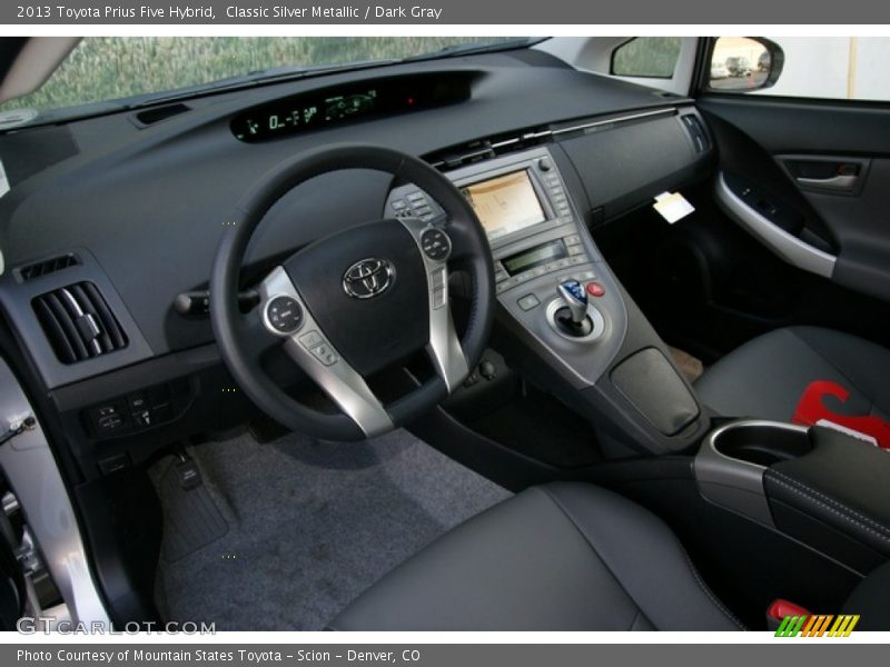 Classic Silver Metallic / Dark Gray 2013 Toyota Prius Five Hybrid