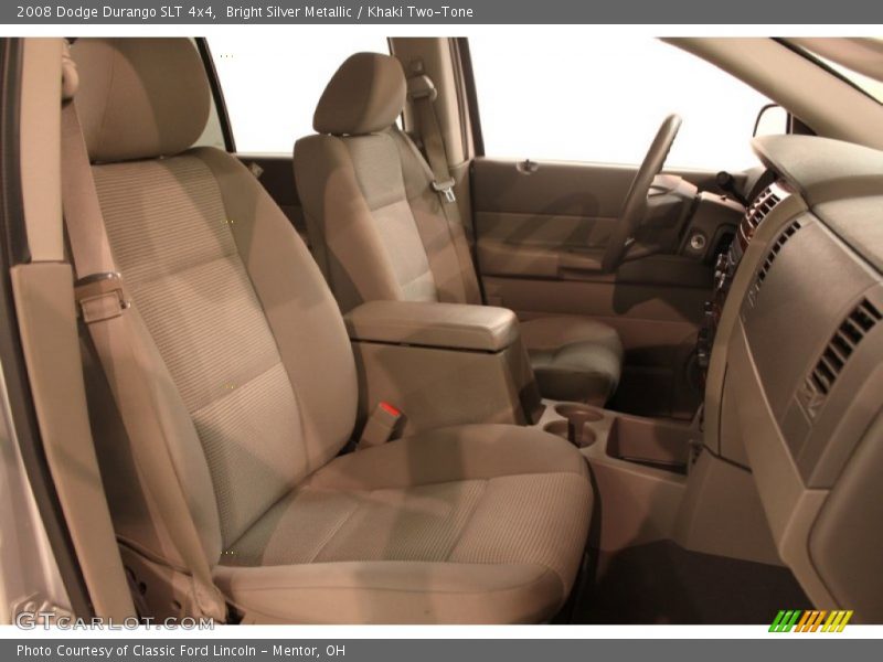 Bright Silver Metallic / Khaki Two-Tone 2008 Dodge Durango SLT 4x4