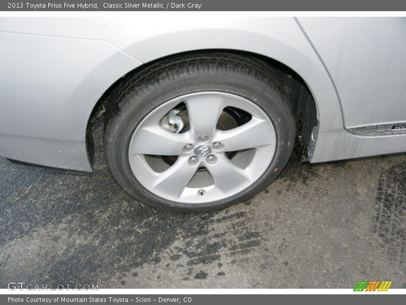 Classic Silver Metallic / Dark Gray 2013 Toyota Prius Five Hybrid