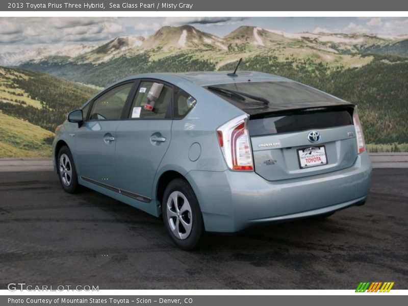 Sea Glass Pearl / Misty Gray 2013 Toyota Prius Three Hybrid