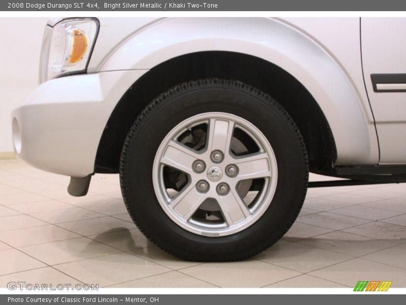 Bright Silver Metallic / Khaki Two-Tone 2008 Dodge Durango SLT 4x4