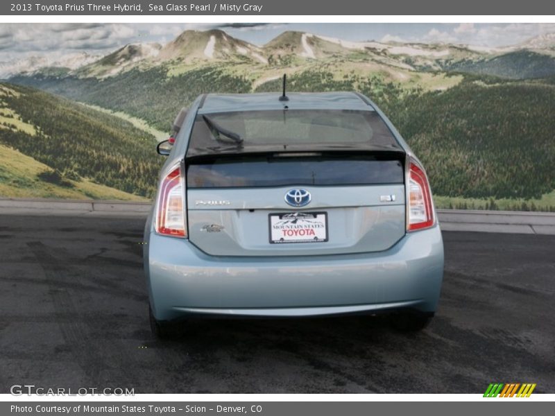 Sea Glass Pearl / Misty Gray 2013 Toyota Prius Three Hybrid