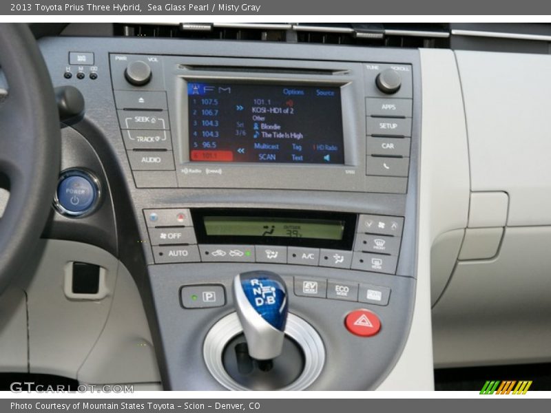 Sea Glass Pearl / Misty Gray 2013 Toyota Prius Three Hybrid