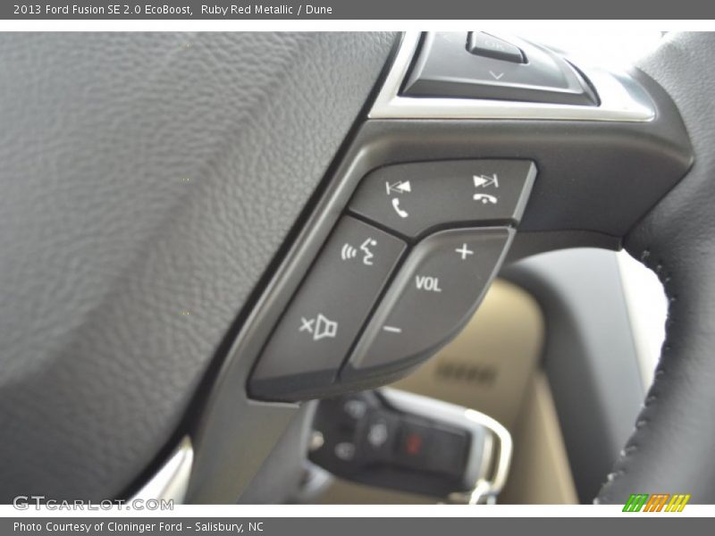 Ruby Red Metallic / Dune 2013 Ford Fusion SE 2.0 EcoBoost