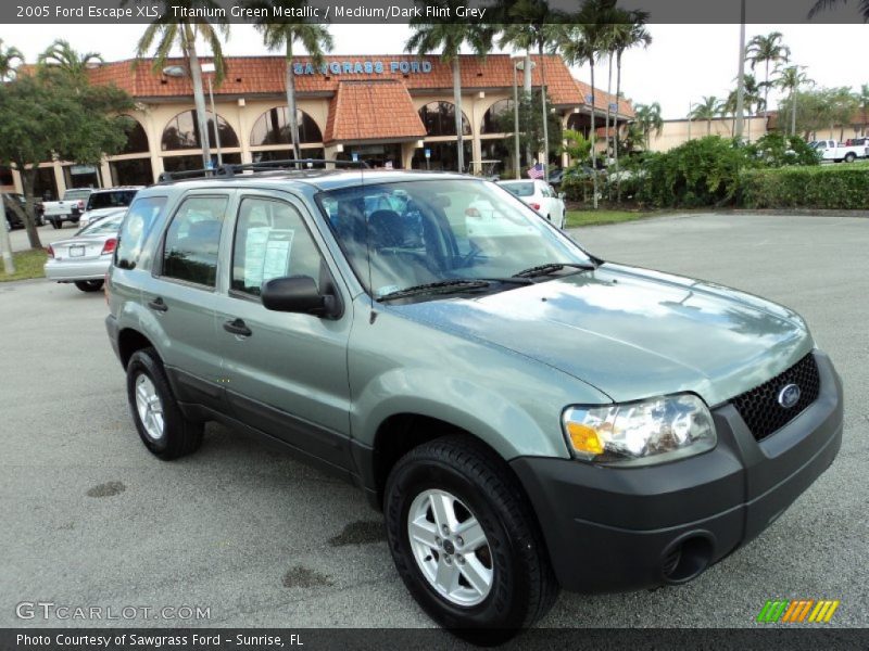 Titanium Green Metallic / Medium/Dark Flint Grey 2005 Ford Escape XLS