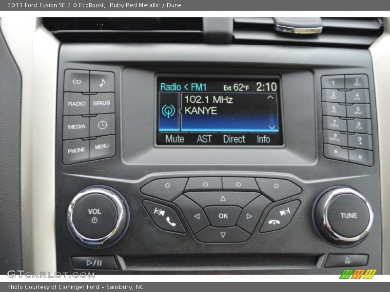 Audio System of 2013 Fusion SE 2.0 EcoBoost