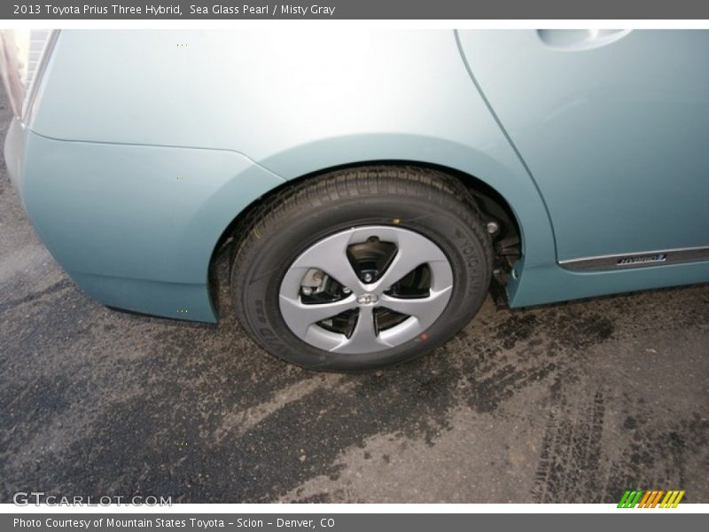 Sea Glass Pearl / Misty Gray 2013 Toyota Prius Three Hybrid